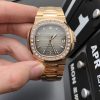 PPF T diamond rose gold nautilus