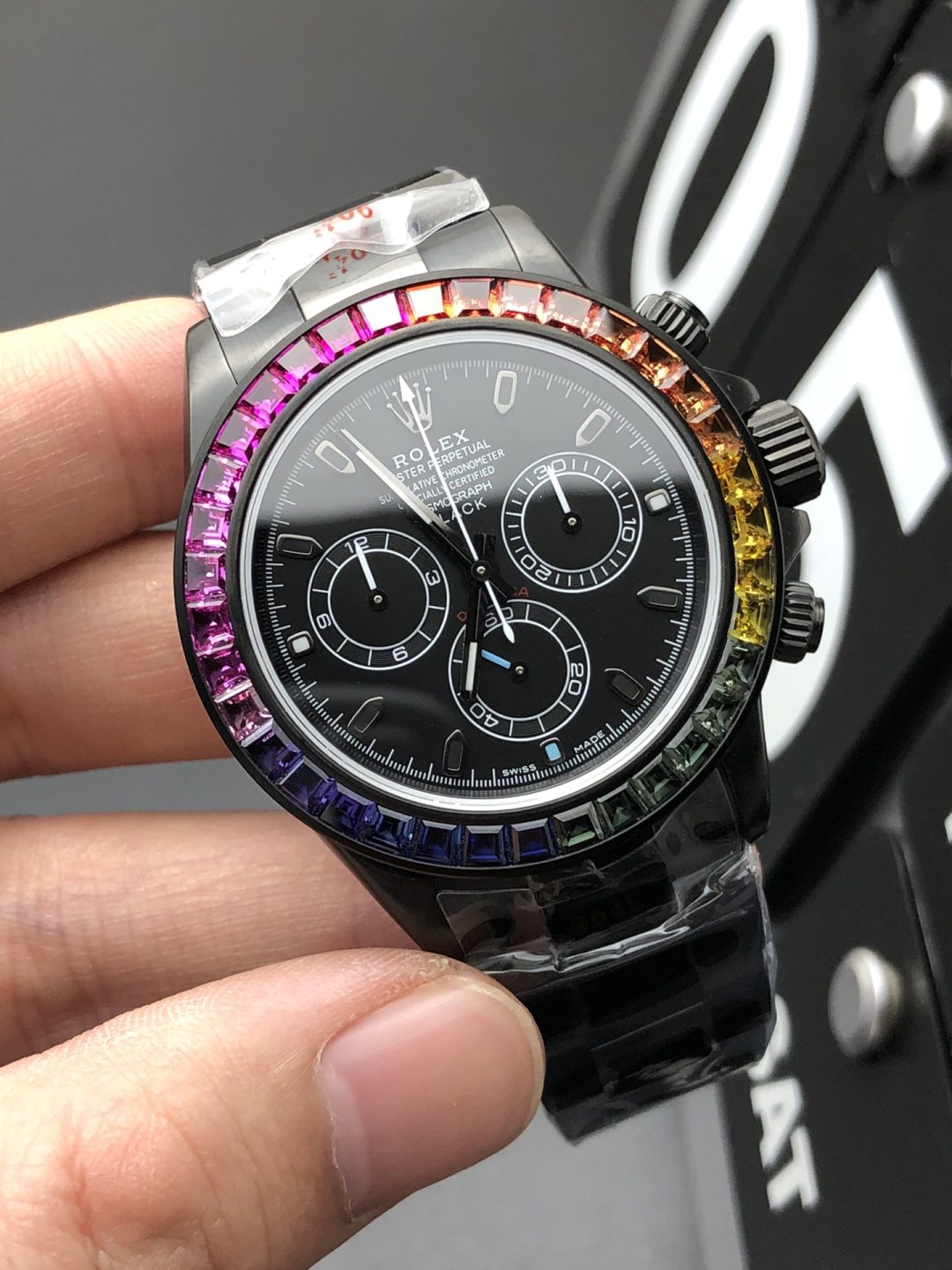 Rolex 4130 Black Steel Emperor