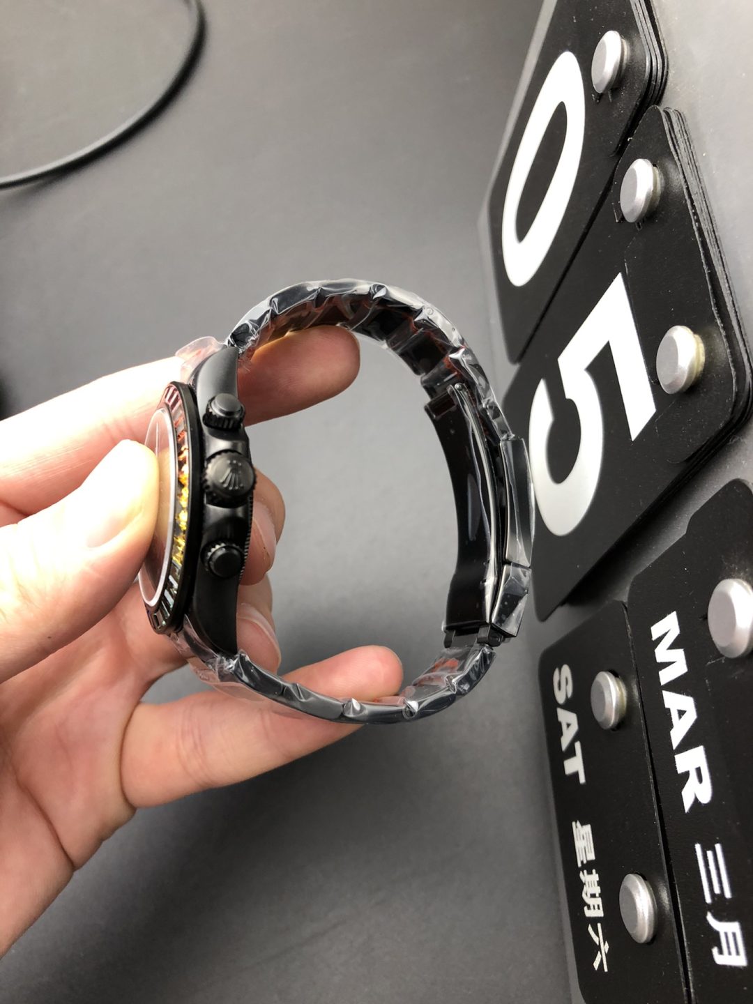 Rolex 4130 Black Steel Emperor
